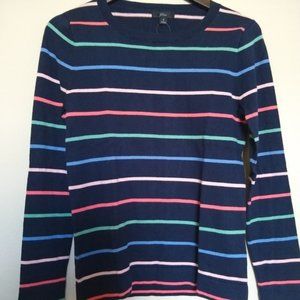 J. Crew - Multicolor Stripe Pullover sweater Med